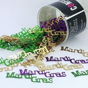 Confetti Word MARDI GRAS Gold,Green,Purple - Half Pound (8 oz) - CCL7711