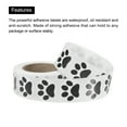 thumbnail image 3 of Etiquetas de huellas de patas de perro Uxcell de 1 pulgada, 1 rollo, adhesivas, para tarjetas de saludo, bolsas de regalo, 500 unidades/rollo, 3 of 7