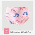 thumbnail image 5 of WIBACKER 2-10T Girls 100% Cotton Briefs, 3 Pack Kids Cartoon Underwear Panties, Mermaid+Dot+Ball, 5 of 8