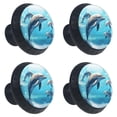 thumbnail image 2 of 4 Pcs Dolphin Knobs for Kitchen Cabinet Cupboard Dresser Bookcase Drawer Pulls Handles Round Home Decor, 2 of 8