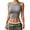 Grey, variant on Women's Short Sleeve Summer Fashion Round Neck Basic Slim Fit Sleeveless Camisole Top Shirt with Strings XXL