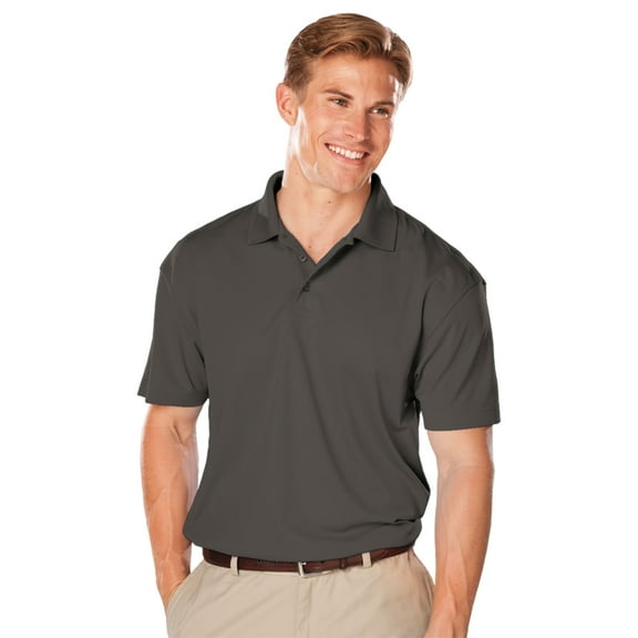 BlueGeneration Men's Tall Value Moisture Wicking S/S Polo - Graphite Extra Large Tall Solid