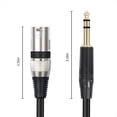 thumbnail image 4 of Cable de Interconexión de Señal Balanceada de 1/4 de Pulgada A XLR Macho Cable de Conexión de 6,35 mm A XLR Cable Balanceado de Micrófono 200 cm, 4 of 5