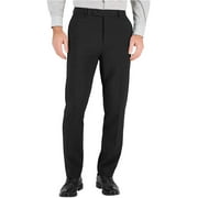 Vince Camuto Mens Slim Fit Stretch Wrinkle Resistant Dress Pants 30W x 30L Black