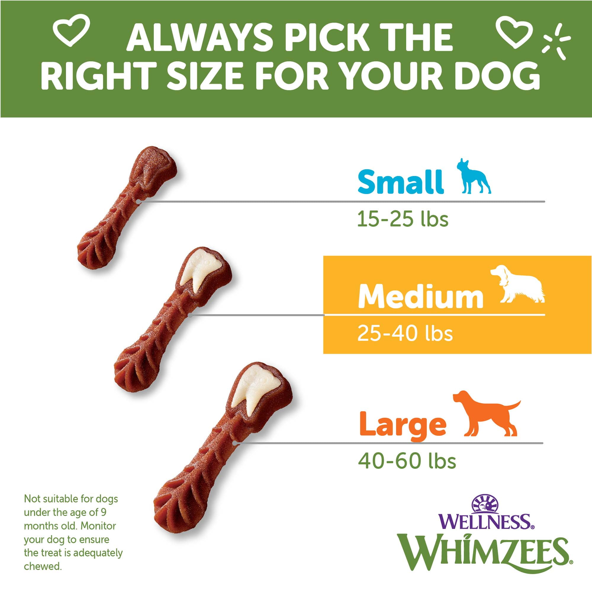 Wellness WHIMZEES Value Pack Natural Dog Dental Treat, Chews, Freshens Breath, Medium Size, 46.6 oz Box, 44 Count