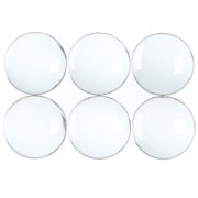 CLEVER DELIGHTS CleverDelights 35mm (1 3/8") Round Glass Cabochons - 25 Pack