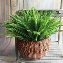7 Artificial Lifelike Large Silk Boston Fern Plant Green Grass Home Decoration