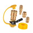 thumbnail image 4 of jinwen 1/4" RV Propane Quick Connect Fittings 1/4" Male Pipe for Outdoor Activities, 4 of 7