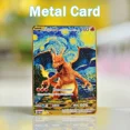 thumbnail image 2 of Metal Pokémon Letters Van Gogh Cards Charizard Vmax Pikachu Gx Mewtwo Ex Gold Iron Vstar Card Anime Game Toys Kids Gifts, 2 of 5