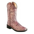 thumbnail image 2 of Old West Children All Over Leatherette Material Broad Square Toe Boots, 2 of 2