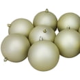 thumbnail image 4 of Northlight 12ct Shatterproof Matte Christmas Ball Ornament Set 4" - Gold, 4 of 4