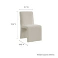 thumbnail image 4 of Side Dining Chair, White, Fabric, Bar Pub Cafe Bistro Dining Kitchen Hospitality Restaurant, Modern Contemporary, HB37774, 4 of 9