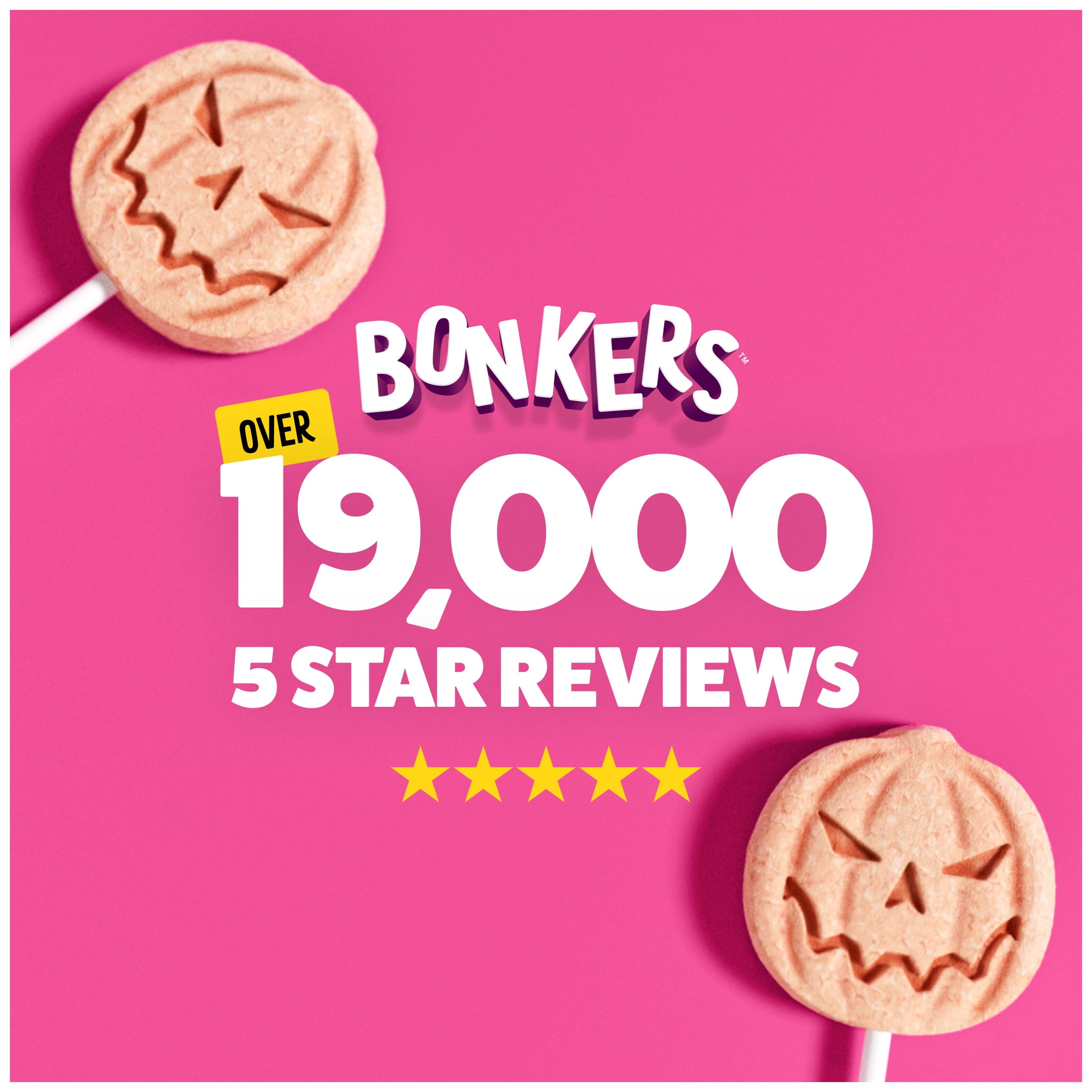 BONKERS Purrpops, Suçons pour chat à saveur de poulet lyophilisé édition Halloween, 4 unités