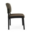 thumbnail image 4 of Lenox Fauteuil d'Appoint Sans Accoudoirs en Acier pour Réception / Acier Noir / Brun / Brun, 4 of 5