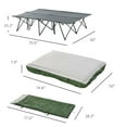 thumbnail image 7 of Resenkos 2-Person Folding Camping Cot Set, Sleeping Bag, Inflatable Mattress, Pillows, Carry Bag – Soft for Outdoor, Camp, Beach, 7 of 7