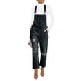 thumbnail image 5 of luvamia Women Denim Bib Overalls Jeans Adjustable Jumpsuit Rompers, Size S-2XL, 5 of 6