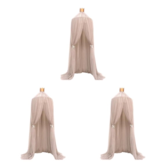 Bewildely Mosquitera transpirable de poliéster, tienda de campaña para cama, dosel de cama de estilo práctico y romántico, capa plegable de Type1 NO1