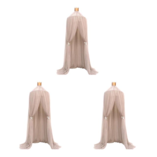 Bewildely Mosquitera transpirable de poliéster, tienda de campaña para cama, dosel de cama de estilo práctico y romántico, capa plegable de Type1 NO1
