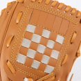 thumbnail image 2 of Baseball Glove for Kids and Adults, PU Leather Baseball Glove, x27 Kit;Training for Catching Bats,9.5x27;,Brown, 2 of 4