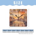 thumbnail image 2 of 16 Inch Wall Clock Battery Operated Square Clock for Office, Kitchen, Outdoor, Living Room,Italy Sunset Venice Cityscape Fantastic, 2 of 4