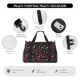 thumbnail image 4 of Easygdp Ripe Red Cherry Bolsa de Gimnasio, Bolsa de Viaje Duffel, Bolsa de Fin de Semana con Compartimentos, Bolsa de Mano para Noche, 4 of 7