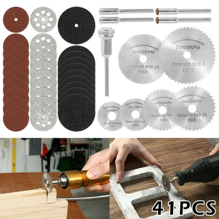

Atopoler 41PCS Diamond Cutting Wheel Cutting Blade Coated Rotary Tool With Mandrel 22mm For Dremel (Cutting Wheel Set)