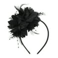thumbnail image 3 of Unique Bargains 1 Pc Headband Flower Feathers Hair Accessories for Women Black, 3 of 5