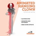 thumbnail image 3 of Animated Hanging Clown Decoration, Multicolor, 5', Halloween by Way To Celebrate, 3 of 7