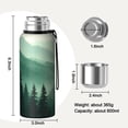 thumbnail image 7 of 20 Oz Misty Forest Landscape Coffee Tumbler Double Wall Insulated Stainless Steel Water Bottle | Metal Reusable Thermoses Flask with Cup Cap | Leak & Sweat Proof with Anti-Dust Lid, 7 of 7