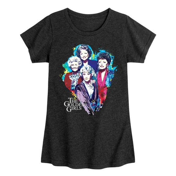 Golden Girls - Paint Splatter Group - Toddler And Youth Girls Short Sleeve Graphic T-Shirt
