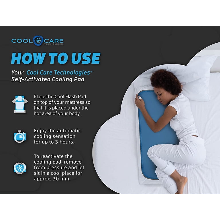 Cooling Pad for Bed - Pressure Activated Gel Cooling Mattress Pad Provides  Cool Relief - Ideal for Fevers, Hot Flashes, Night Sweats - Place Cool Mat  on Your Bed - Walmart.com