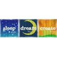 thumbnail image 2 of Greene, Taylor 18x9 Black Ornate Wood Framed with Double Matting Museum Art Print Titled - Sleep Dream Create, 2 of 4