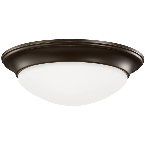 Open Box Generation Lighting 75434En3 Nash 12" Wide Led Flush Mount Bowl Ceiling Fixture - Bronze