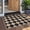 A, variant on Jinswick Simple Checkered Non-Slip Kitchen Mat, 16''x24'' Front Door Mat Non Slip Washable Neutral Area Rug, Farmhouse Diamond Non Shedding Low Pile Floor Carpet for Entryway Porch Doorway