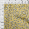 thumbnail image 2 of oneOone Georgette Viscose Yellow Fabric Floral Quilting Supplies Print Sewing Fabric By The Yard 42 Inch Wide, 2 of 4