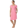 thumbnail image 6 of Aria Women's Raglan Sleeve Scoop Neck 40" Nightgown, Sizes XS to 5X, 6 of 7