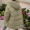 thumbnail image 5 of Agkizg Girls Mid Length Hooded Down Coat Thick Windproof Winter Puffer Jacket with Pockets Solid Color Warm Outerwear, 5 of 6