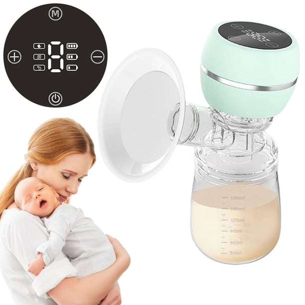 Bombo Leche Eléctrico 180 Ml Con 3 Modos Y 9 Niveles Bomba Materna () Verde