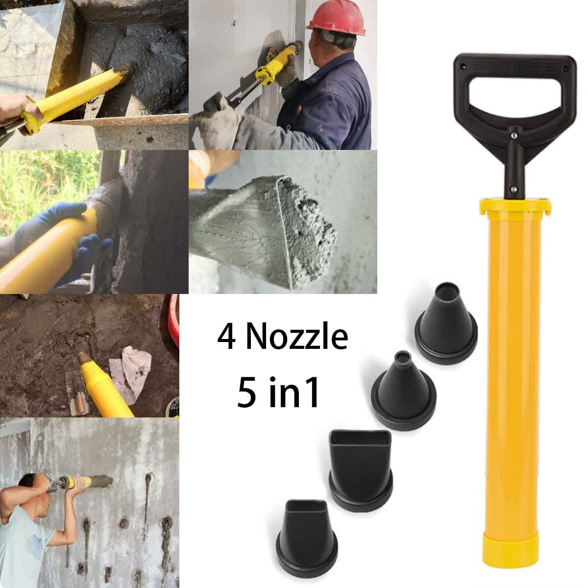 Details about   Caulking Cement Lime Pump Grouting Mortar Sprayer Filling Tools+4 Nozzles