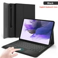 thumbnail image 1 of Keyboard Case for Samsung Galaxy Tab S9 FE Plus Case Tablet Cover for S8 S9 Ultra S7 FE A8 A9 Plus S6 Lite Magic Keyboard Case English Black S7 FE 12.4 inch, 1 of 6