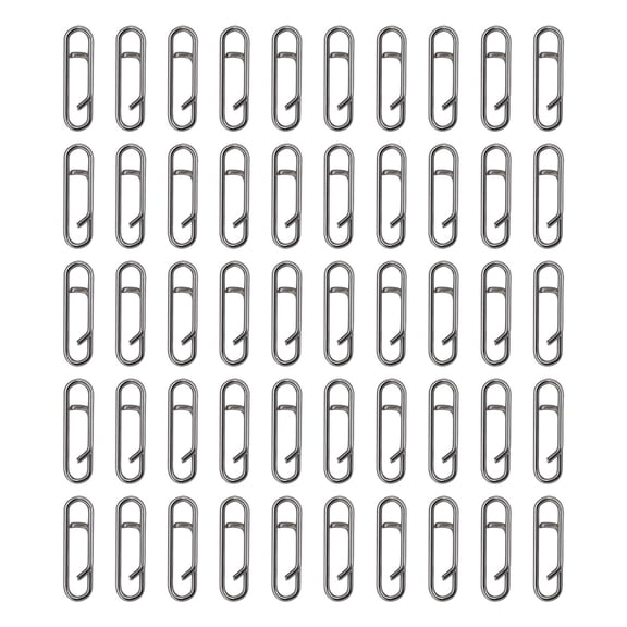ROZYARD 50Pcs Power Fishing Clip Split Rings Snaps Stainless Quick Changing Connector
