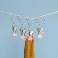 thumbnail image 2 of 10 Uds Clips de acero inoxidable Pin vestido pantalones percha Clips dormitorio almacenamiento tienda perchero viaje colgador sin costuras inmersión, 2 of 5