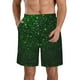 thumbnail image 1 of Balery Green Sparkling Traje de Baño Estilo Hawaiano para Hombre, Shorts de Secado Rápido con Bolsillos-Medium, 1 of 6