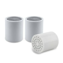 AquaBliss SFC100 High Output Shower Filter Replacement Cartridge – 6-Stage Filtration Reduces Chlorine & Chemicals, Restores pH Balance for Healthier Skin, Hair & Nails – 3 Pack