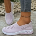 thumbnail image 6 of YOUYEDIAN Orthopedic Casual Shoes for Women Arch Support Work Shoes Breathable Non Slip Slip on Server Shoes Knitted Mesh Stretch Soft 2026 Orthopedic Shoes (Pink), 6 of 6