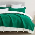 thumbnail image 6 of Blythease Oversized King Bedspread 128x120 Extra Wide, Modern & Contemporary Look, Lightweight Bedding Cover, Reversible, 5 Piece, 100% Microfiber, Green, 6 of 8