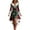 #03, variant on Busydd Dresses for Women Trendy Holiday Print Christmas Party Dress Fuzzy Collar V Neck Long Sleeve Dress for Women Christmas Outfits for Women S