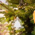 thumbnail image 2 of Carillones de sublimación de calor Zulema Colector colgante blanco Artesanía de metal Rotación 3D Árbol de Navidad, 2 of 7