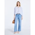 thumbnail image 3 of Free Assembly Women's Shirred Cotton Button Down Blouse with Long Sleeves, Sizes XS-XXL, 3 of 6