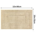 thumbnail image 6 of Unique Bargains Geometry Bathroom Rug Mat Soft Absorbent Non-Slip Comfortable Bath Rugs Khaki 20" x 32", 6 of 6